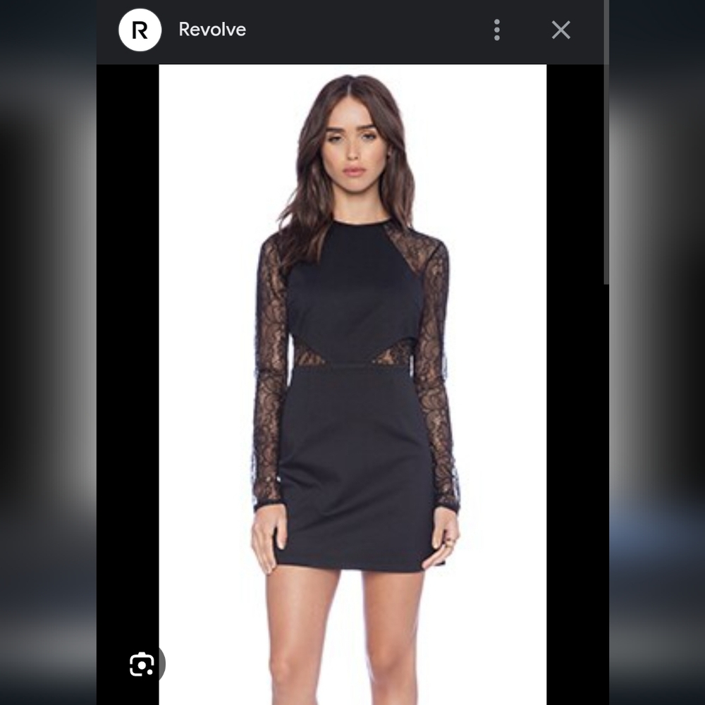 Bcbgeneration Black mini lace dress size 12